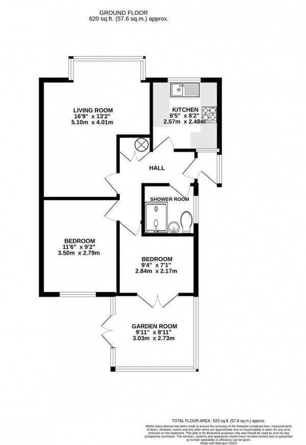 Floorplan for Church Close, North Wingfield, Chesterfield