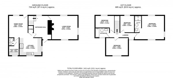 Floorplan for Inkerman Cottages, Ashgate Road, Chesterfield