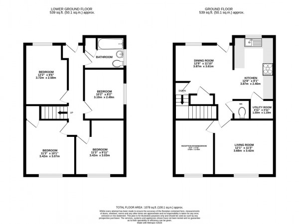 Floorplan for Heywood Villas, Heywood Street, Brimington, Chesterfield