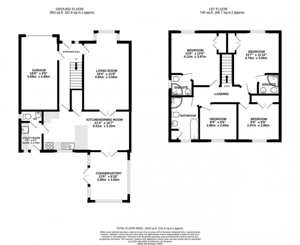 Floorplan for Coupe Lane, Clay Cross, Chesterfield