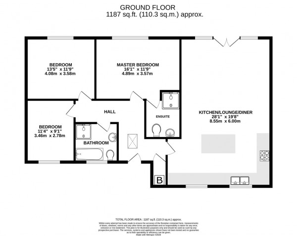 Floorplan for Lime Grove, Ashover, Chesterfield