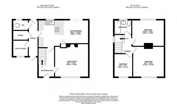 Floorplan for St. Lawrence Avenue, Bolsover, Chesterfield