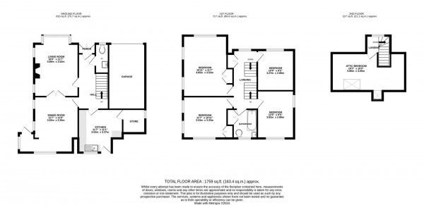 Floorplan for Beechdale Close, Brockwell, Chesterfield