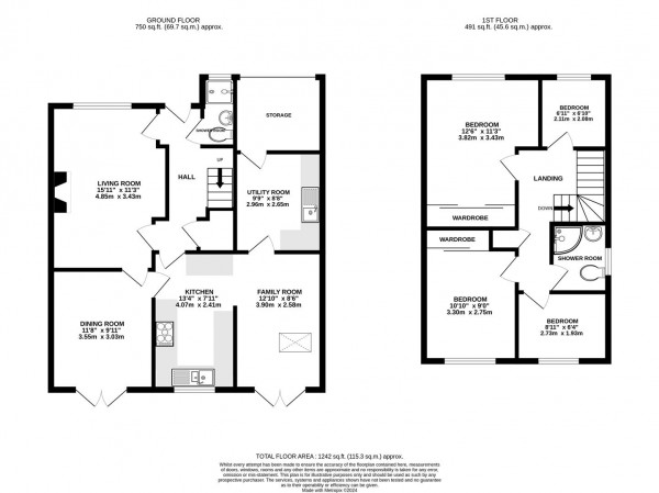 Floorplan for The Meadows, Ashgate, Chesterfield