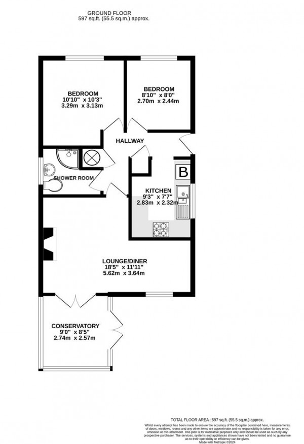Floorplan for Stanage Way, Chesterfield