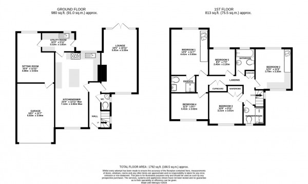 Floorplan for Central Drive, Wingerworth, Chesterfield