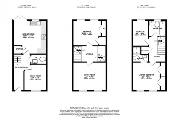 Floorplan for Haslam Court, Stonegravels, Chesterfield