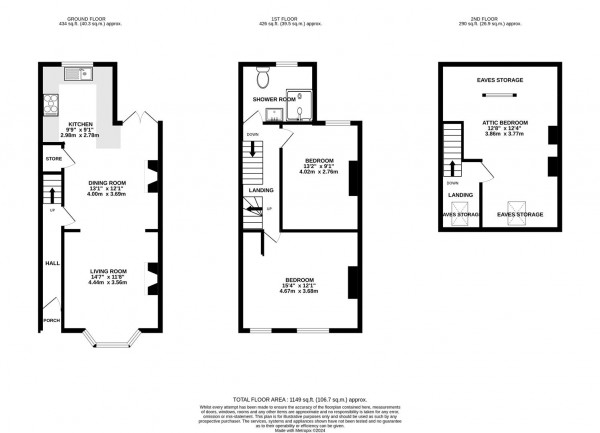 Floorplan for Quarry Bank Road, Chesterfield