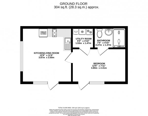 Floorplan for Worksop Road, Mastin Moor, Chesterfield