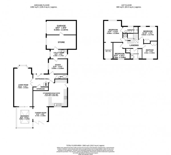 Floorplan for Glebe View, Barlborough, Chesterfield