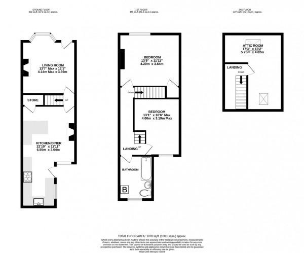 Floorplan for Ralph Road, Staveley, Chesterfield