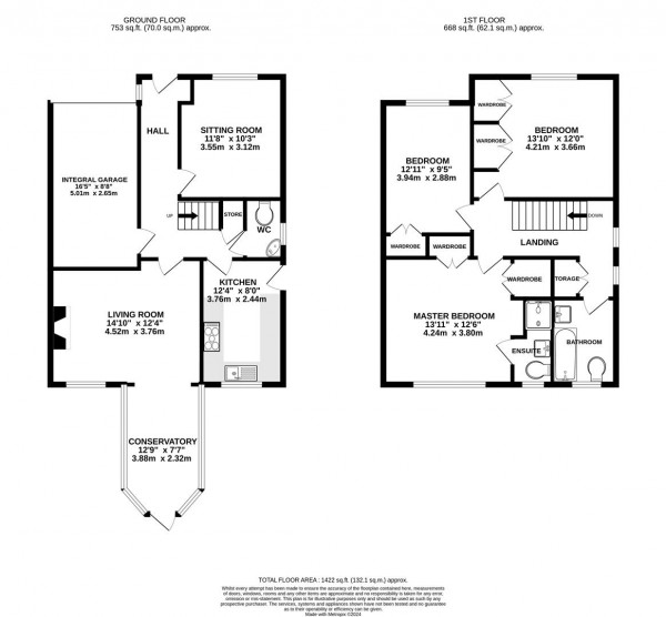 Floorplan for Sutton View, Temple Normanton, Chesterfield