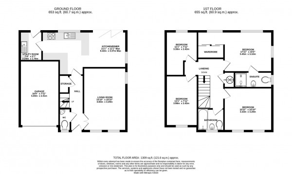 Floorplan for Staley Drive, Glapwell, Chesterfield