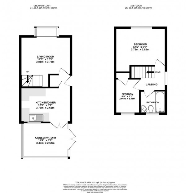 Floorplan for Cromdale Avenue, New Whittington