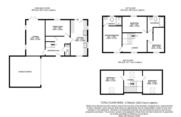 Floorplan for McDonald House, Highfield Farm, Palterton, Chesterfield