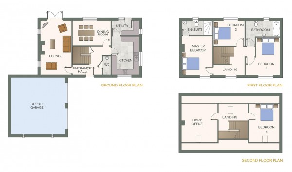 Floorplan for McDonald House, Highfield Farm, Palterton, Chesterfield