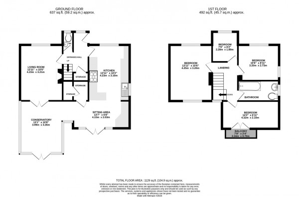 Floorplan for Manor Road, Brimington, Chesterfield