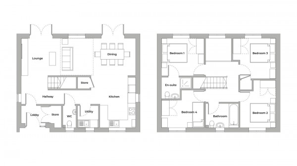 Floorplan for Oak Fields, Ankerbold Road, Old Tupton, Chesterfield