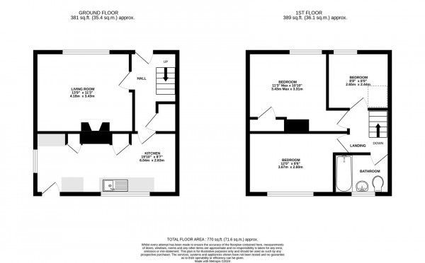 Floorplan for Houldsworth Drive, Hady, Chesterfield