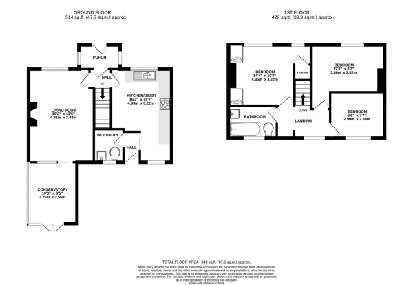 Floorplan for Poolsbrook Road, Duckmanton, Chesterfield