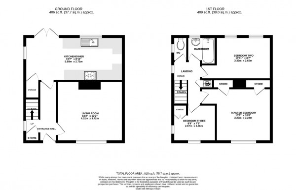 Floorplan for Manor Drive, Brimington, Chesterfield