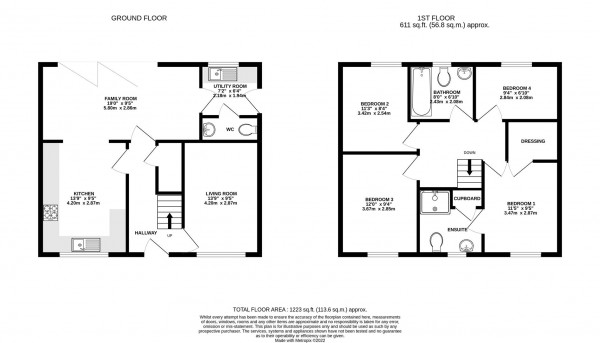 Floorplan for Hawthorne Meadows, Chesterfield Rd, Barlborough