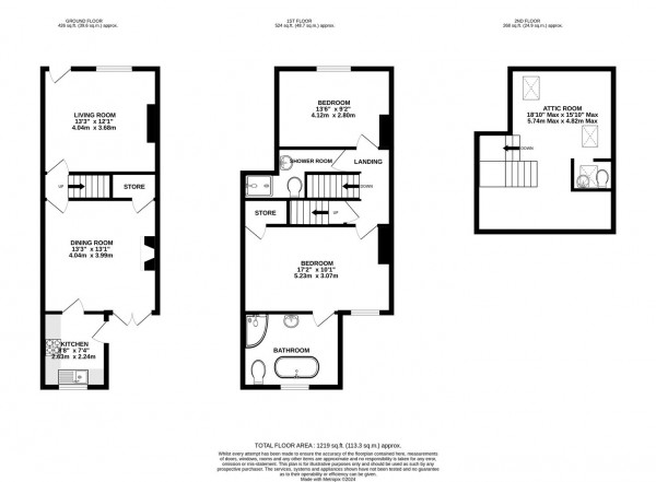 Floorplan for King Street, Brimington, Chesterfield