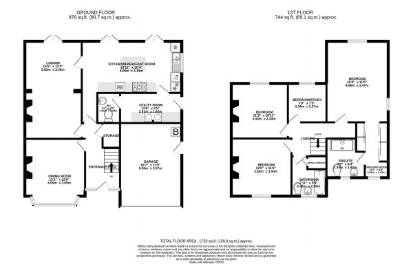 Floorplan for The Green, Hasland, Chesterfield