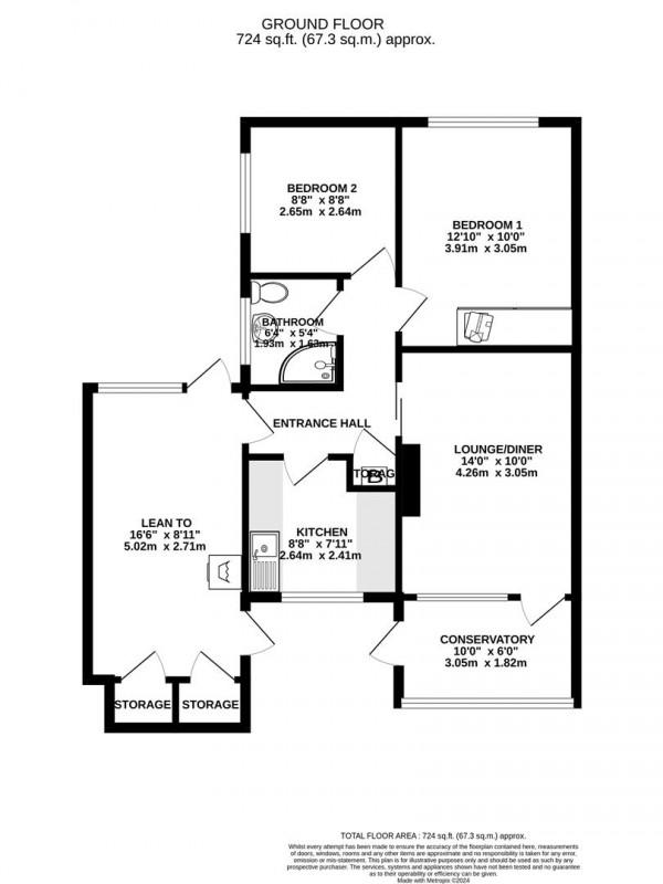 Floorplan for Station New Road, Old Tupton, Chesterfield