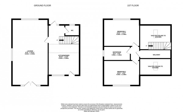 Floorplan for Moor Road, Ashover, Chesterfield