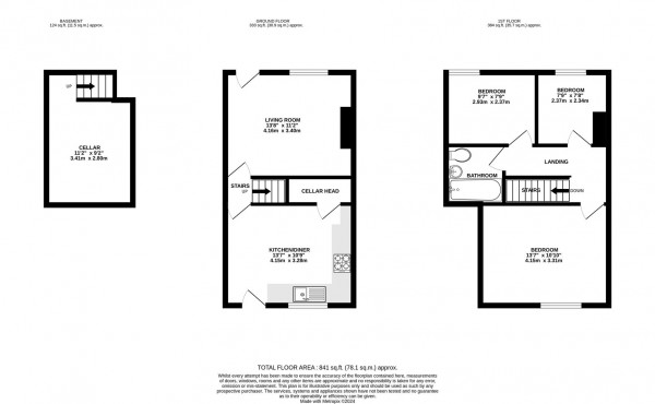 Floorplan for South Street North, New Whittington, Chesterfield