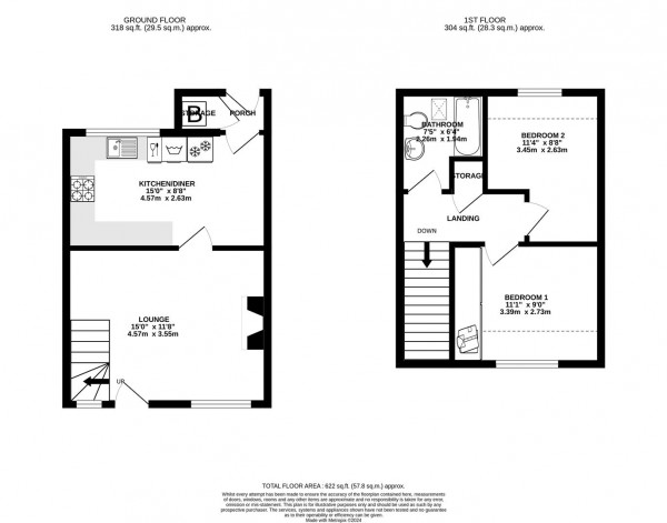 Floorplan for Orchard Close, Barlborough, Chesterfield