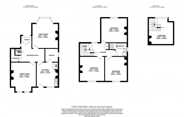 Floorplan for Chatsworth Road, Brampton, Chesterfield