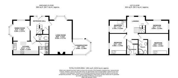 Floorplan for St. Martins Close, Newbold, Chesterfield