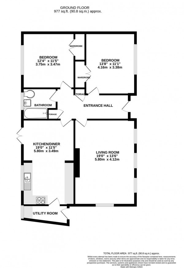 Floorplan for Main Street, Scarcliffe, Chesterfield