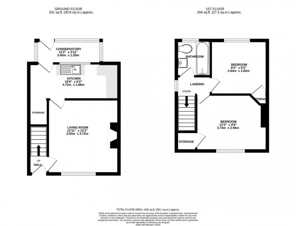 Floorplan for Williamthorpe Road, North Wingfield, Chesterfield