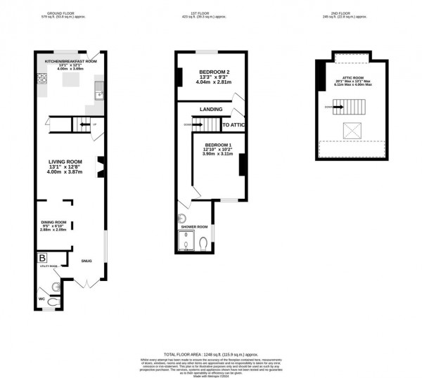 Floorplan for Ashgate Road, Chesterfield