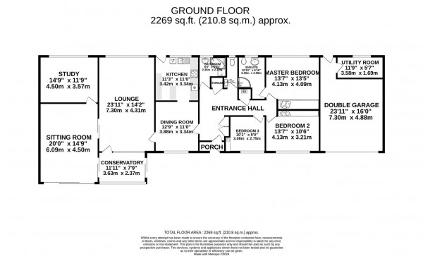 Floorplan for The Knoll, Brookside, Chesterfield