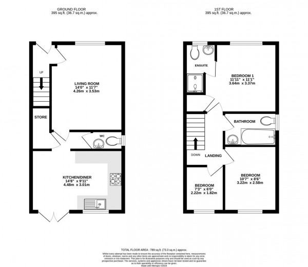 Floorplan for Buckthorn Close, Bolsover