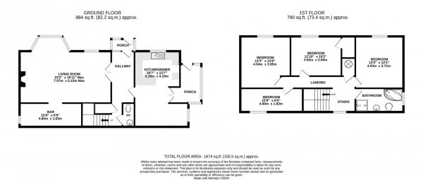 Floorplan for Ashover Road, Ashover, Chesterfield