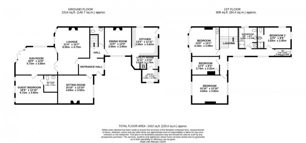 Floorplan for Chatsworth Road, Brampton, Chesterfield