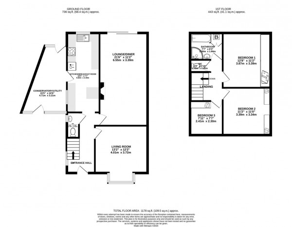 Floorplan for Tapton View Road, Chesterfield