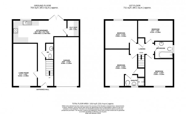 Floorplan for Dunholme Way, East Street, Doe Lea, Chesterfield