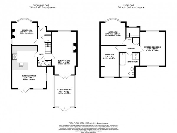 Floorplan for Westmoor Road, Brimington, Chesterfield