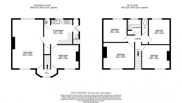 Floorplan for Hazlehurst Lane, Chesterfield