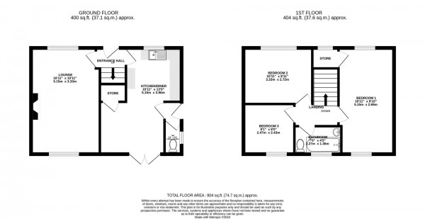 Floorplan for Highfield Road, Newbold, Chesterfield