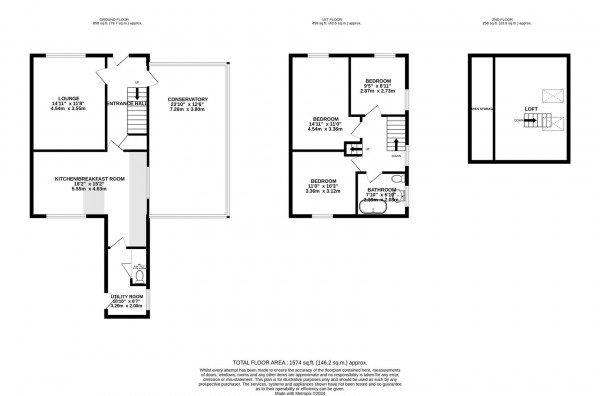 Floorplan for Poplar Drive, Glapwell, Chesterfield