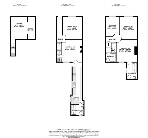 Floorplan for Wharf Lane, Chesterfield