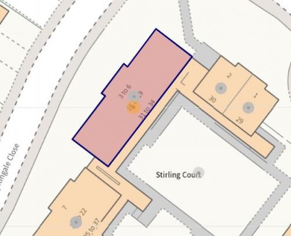 Floorplan for Stirling Court, off Nightingale Close, Chesterfield