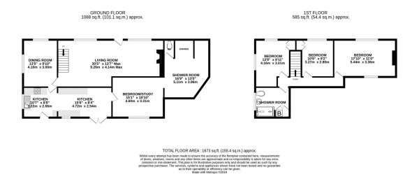 Floorplan for The Hill, Glapwell, Chesterfield